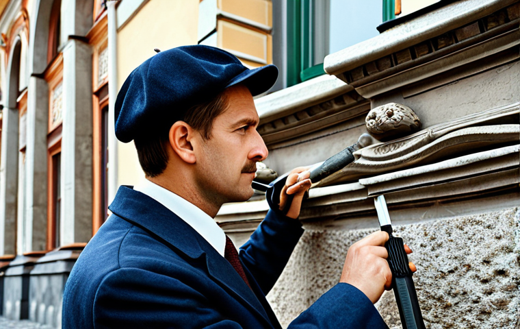 문화재수리 전문가의 하루 일과 - Architectural Restoration Specialist**
"A skilled architectural restoration specialist meticulously...