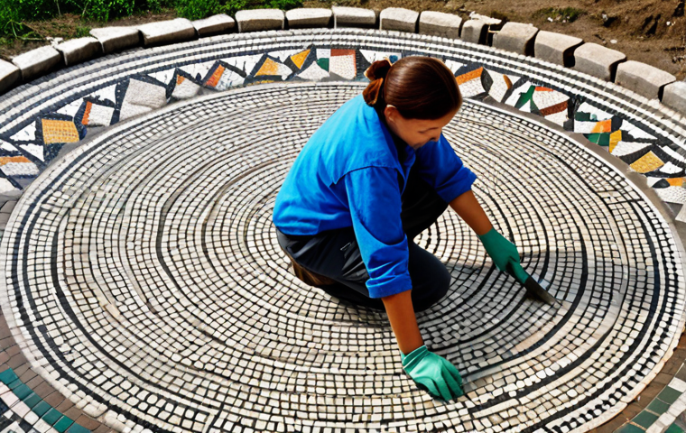 문화재수리 전문가의 하루 일과 - Museum Conservator Working on Artifact**

"A museum conservator, fully clothed, carefully restoring ...