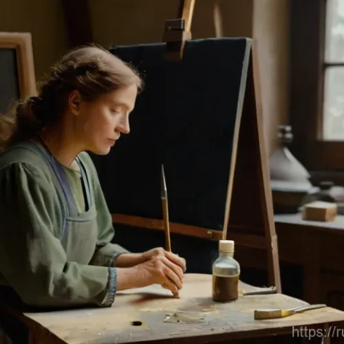 문화재수리 자격증 합격 전략 - **Prompt 1: Master Restorer in a Renaissance Painting Studio**
    "A highly skilled, middle-aged fe...